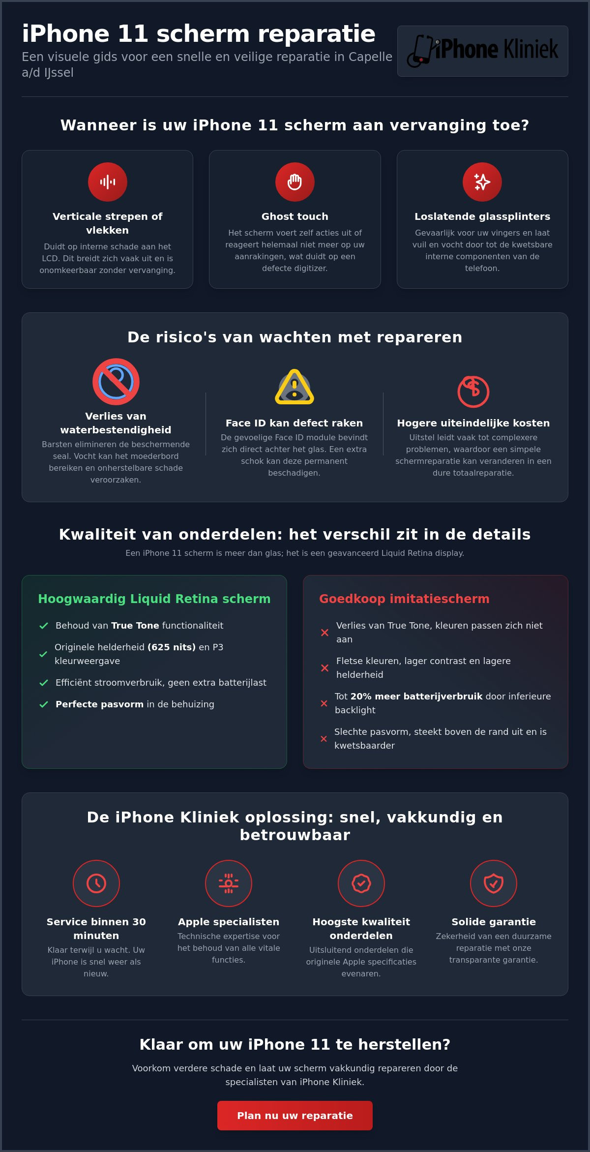 IPhone 11 scherm reparatie in Capelle a/d IJssel: vakkundig herstel door de Apple specialist